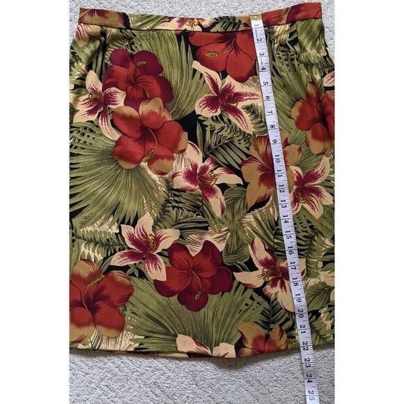 Ronni Nicole Floral 2 Piece Set Vacation Tropical Square Neck Top Skirt Size 16 - Picture 9 of 12
